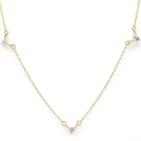 14K Gold Diamond Chain Necklace