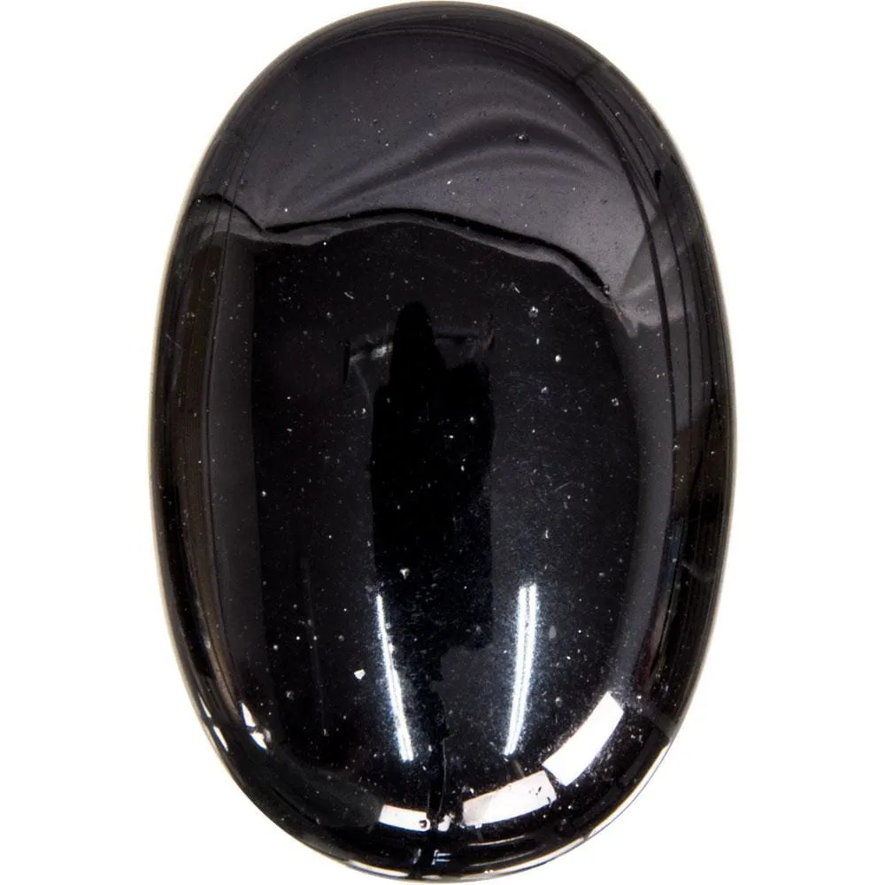 1.75" Palm Stone - Black Obsidian