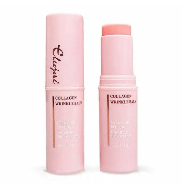 2 Pieces ELUJAI Collagen Wrinkle Balms 10g Dry Skincare Moisture Anti Wrinkles Hyaluronic Acid Elasticity Finelines