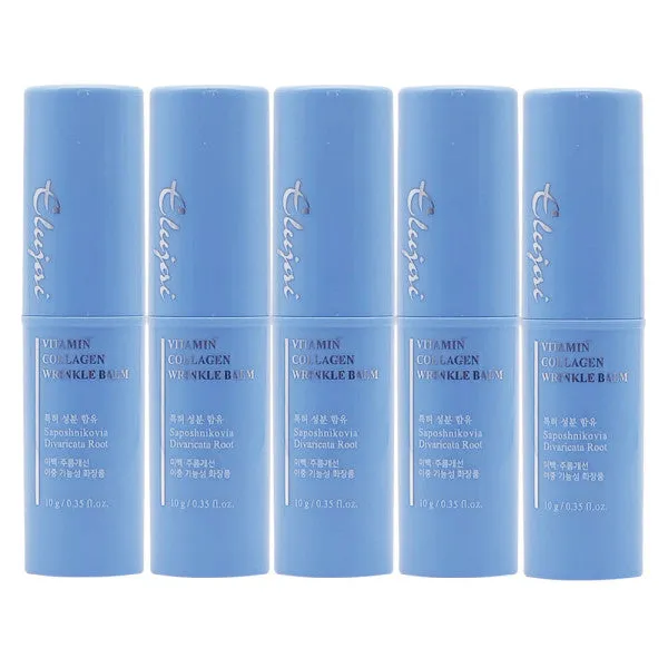 4 SETs ELUJAI Collagen Vitamin Wrinkles Balms 10g 10g Dry Skincare Moisture Anti Ageing Finelines Hyaluronic Acid Elasticity Whitening Soothing Ice Cooling Effects