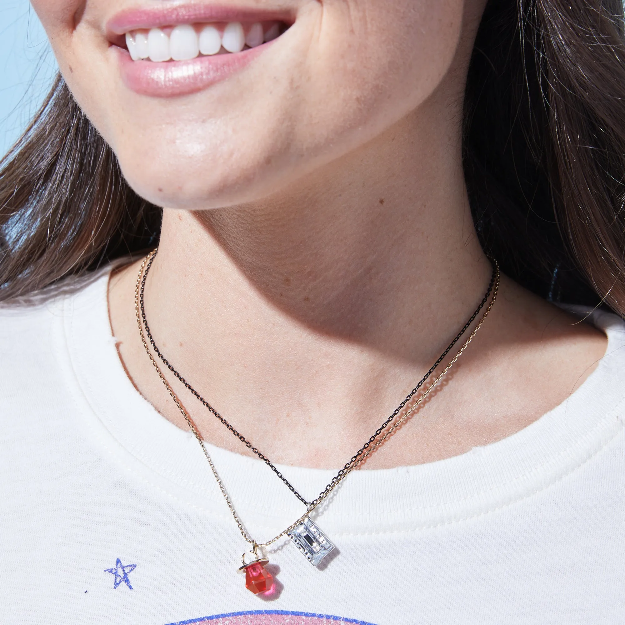 ‘90s Nostalgia Cassette Necklace