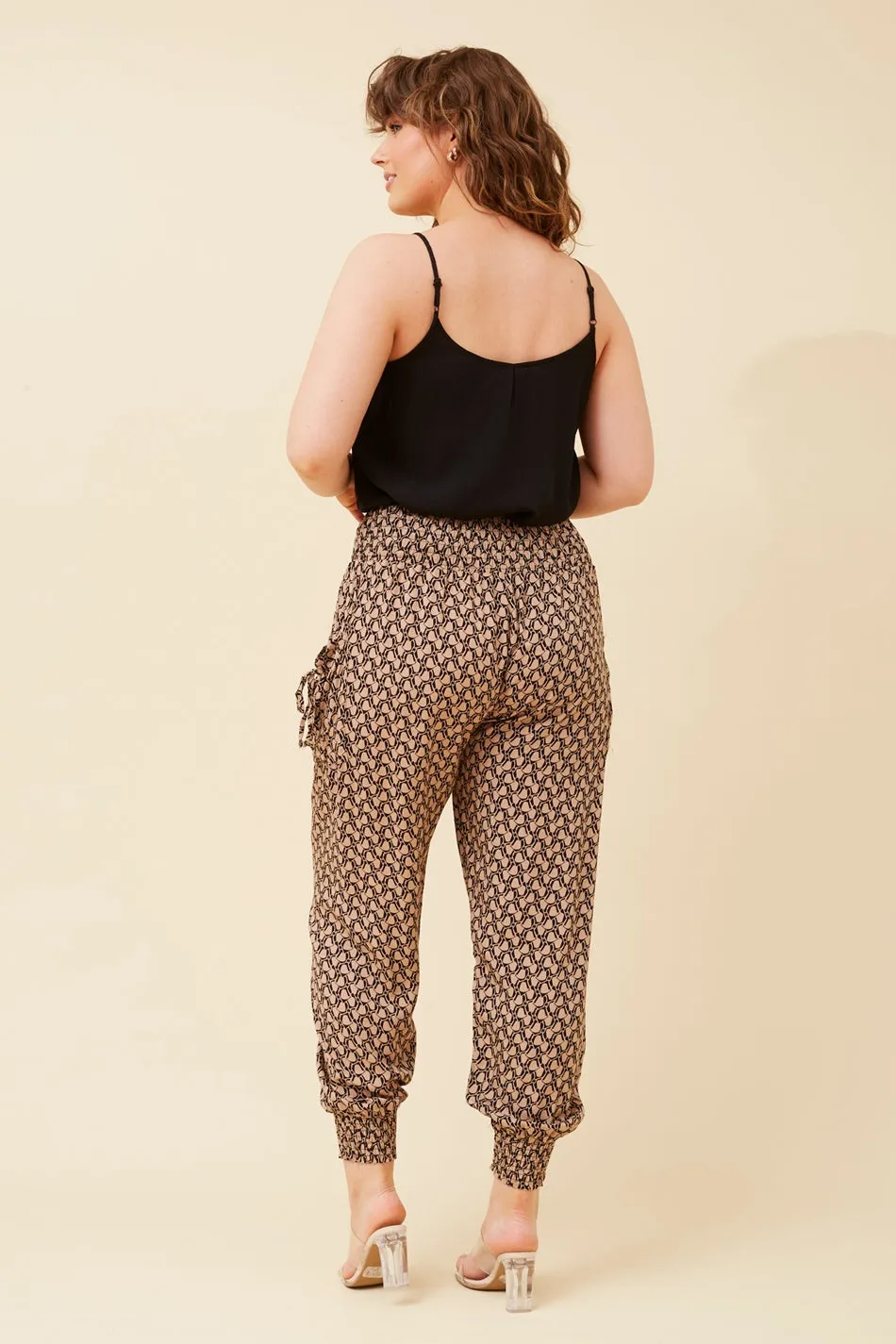 ABSTRACT PRINT HAREM PANTS