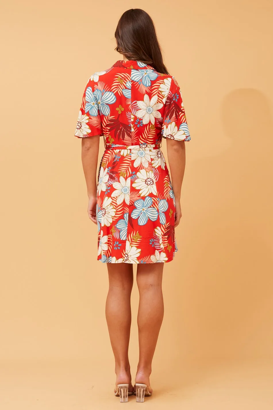 ADELAIDE TROPICAL SHIRT DRESS