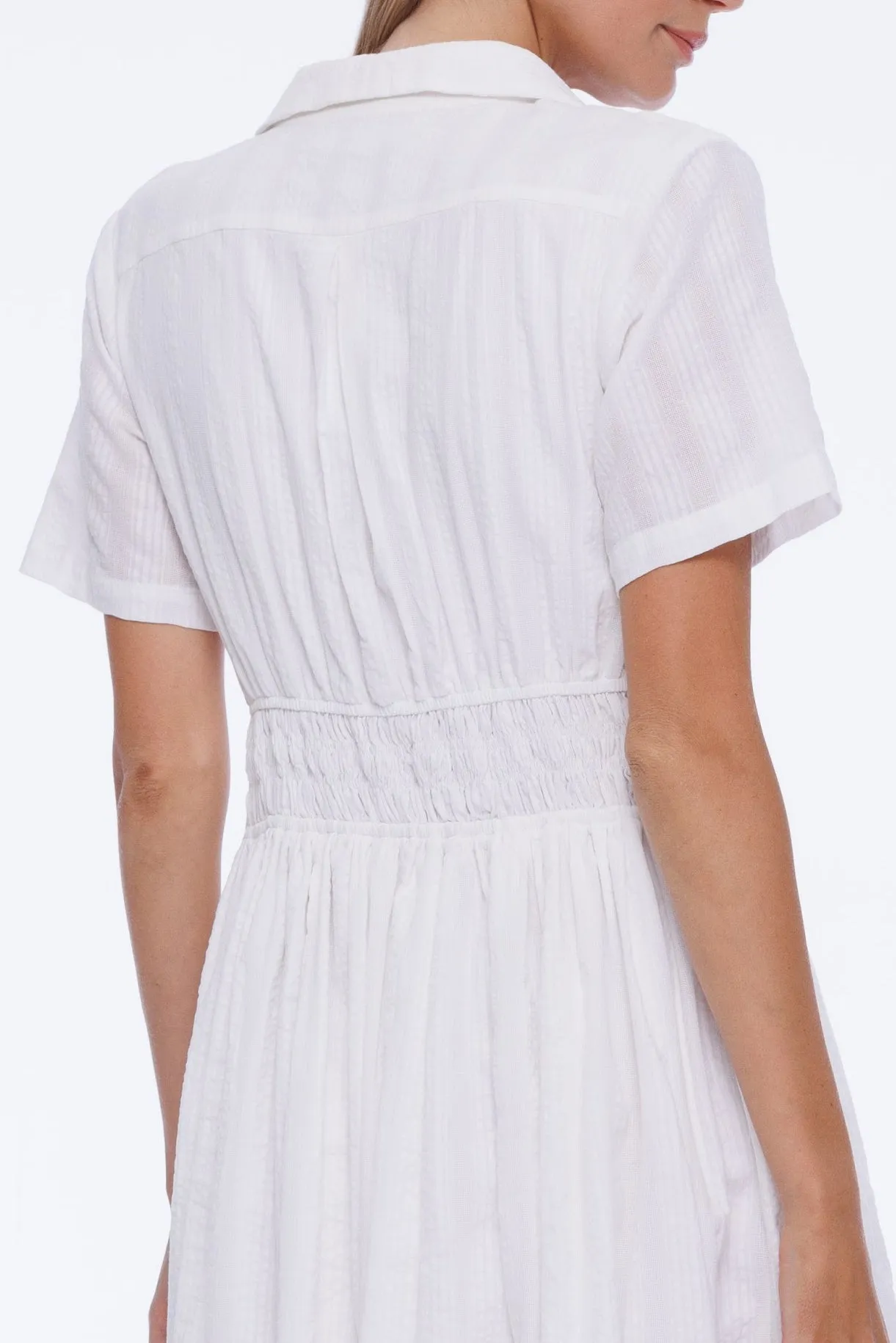 Adrienne Shirt Dress - White