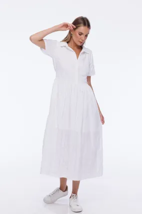 Adrienne Shirt Dress - White