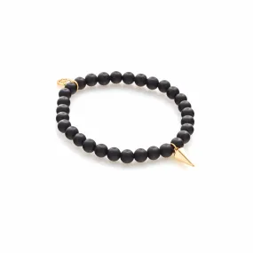 All For One / Bracelet / Black Onyx   Gold