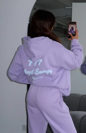 Angel Energy Oversized Hoodie Lilac