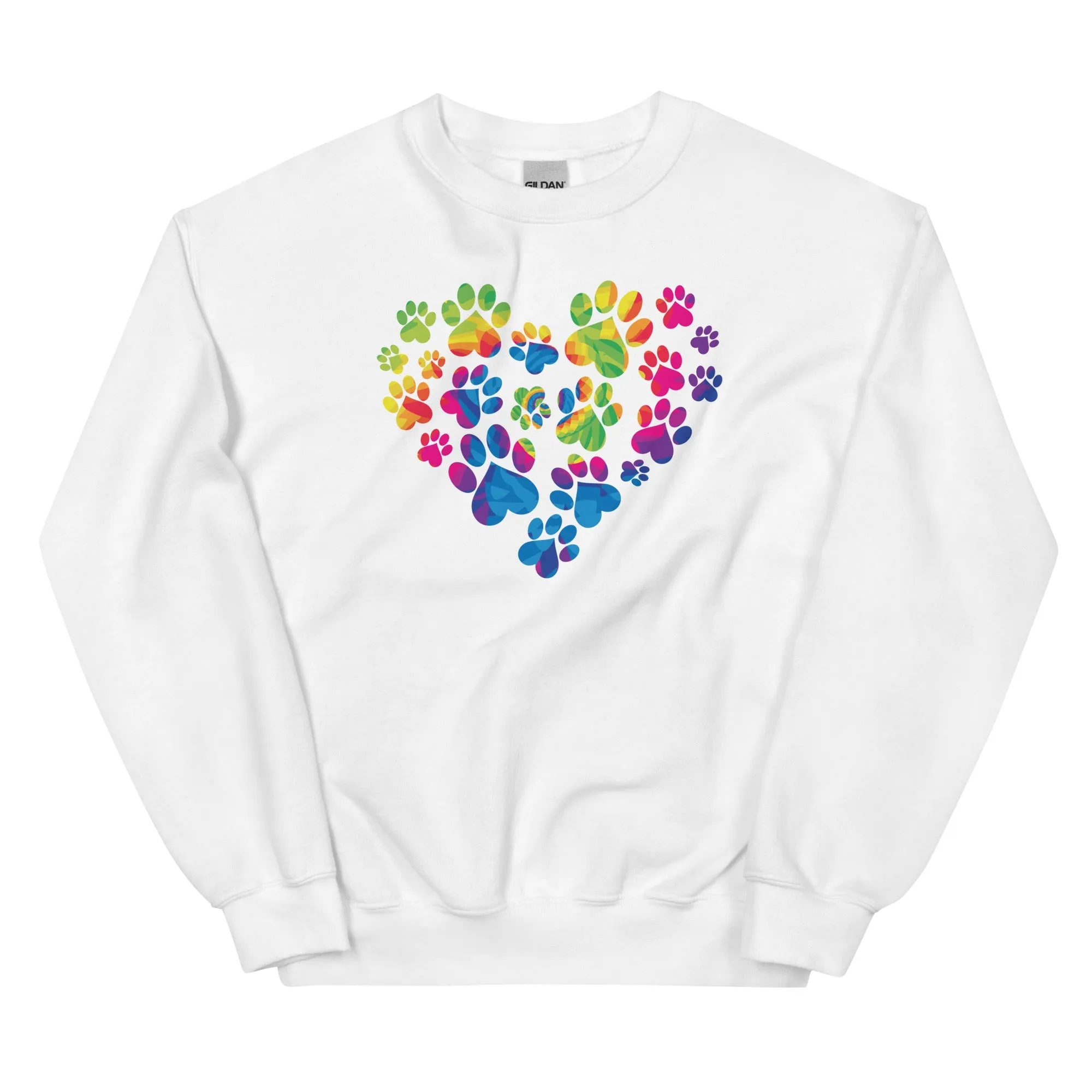 Anniversary Paw Print Love Crewneck Sweatshirt