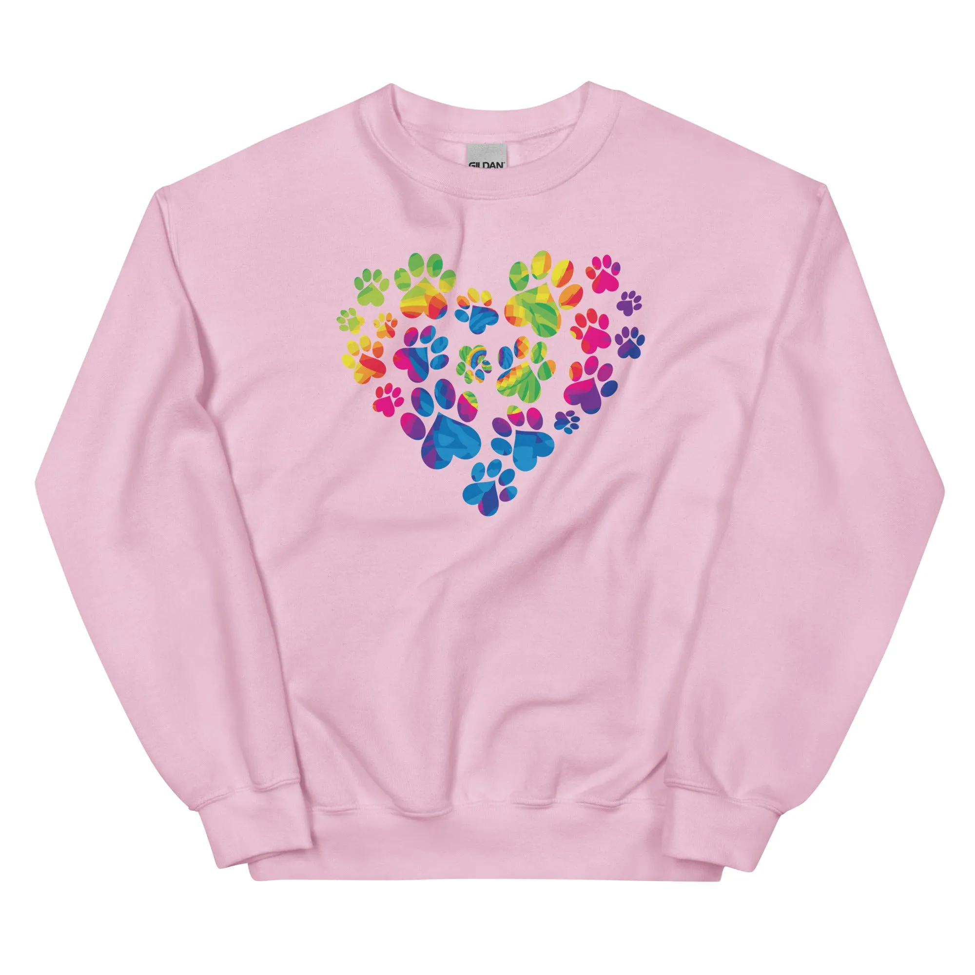 Anniversary Paw Print Love Crewneck Sweatshirt