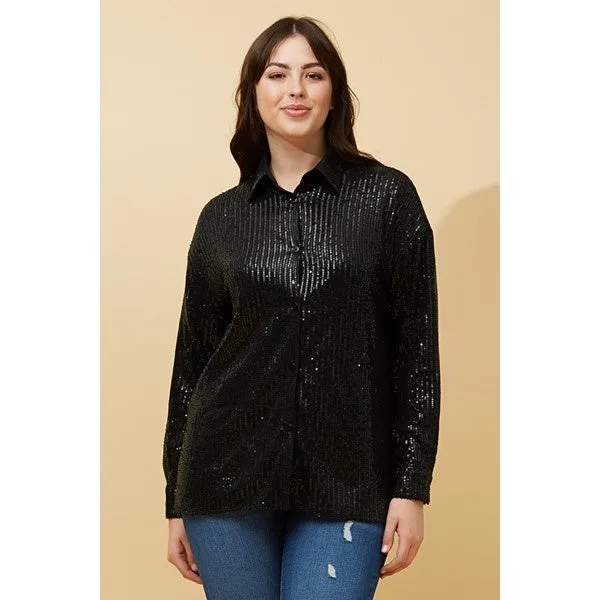 ANYA SEQUIN SHIRT