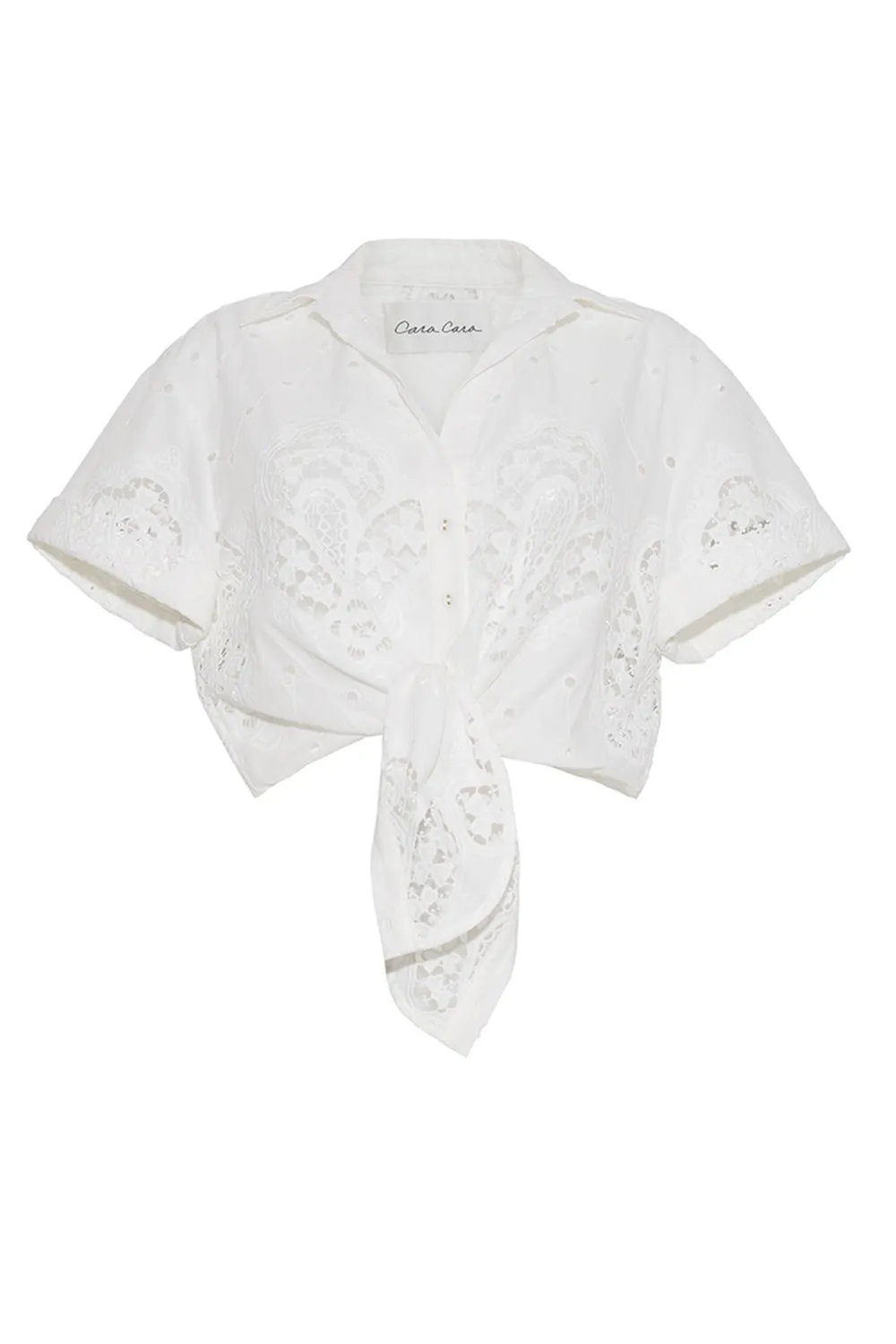 Asbury Top - White Embroidered Eyelet