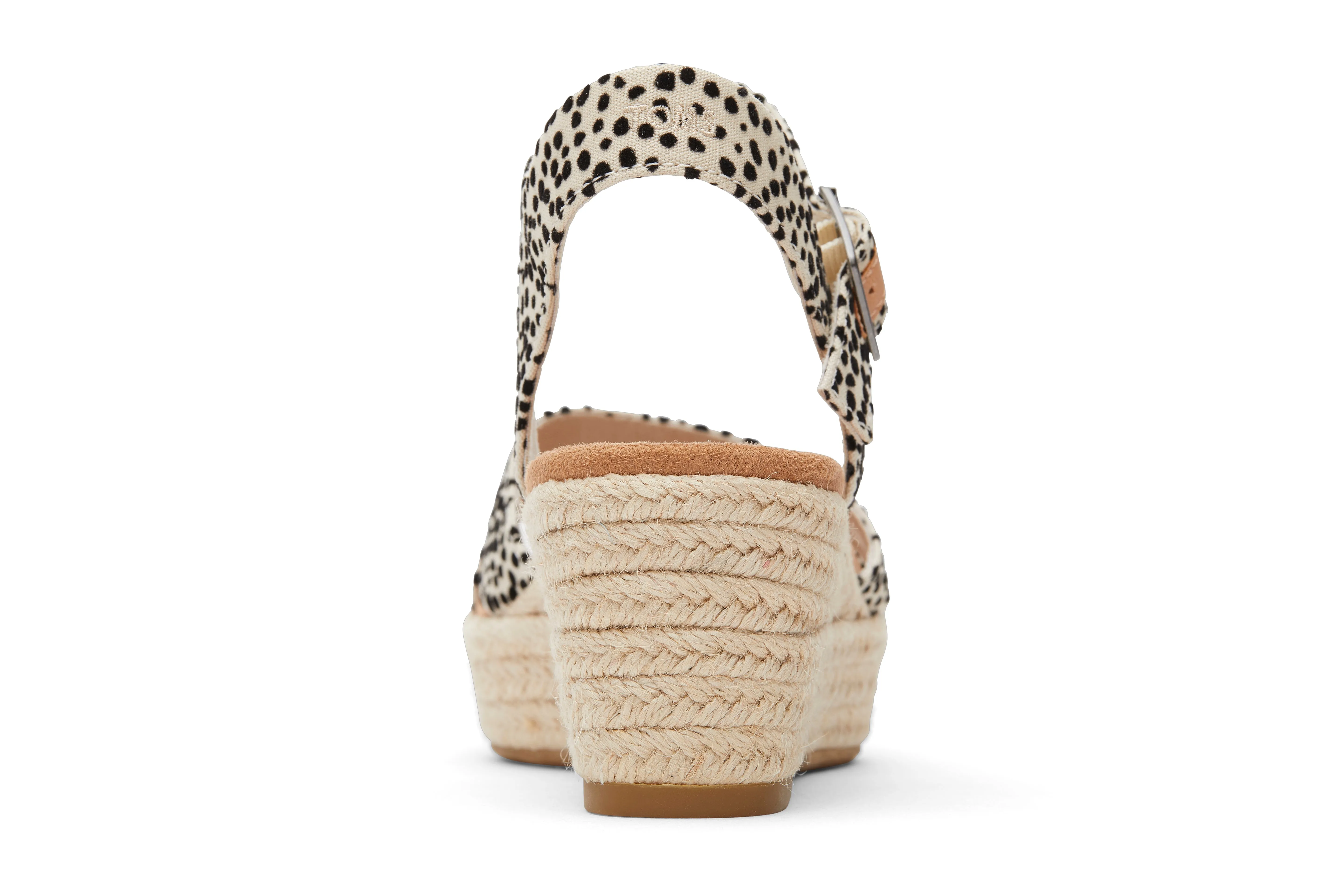 Audrey Espadrille Sandal - Fog Flocked Mini Cheetah