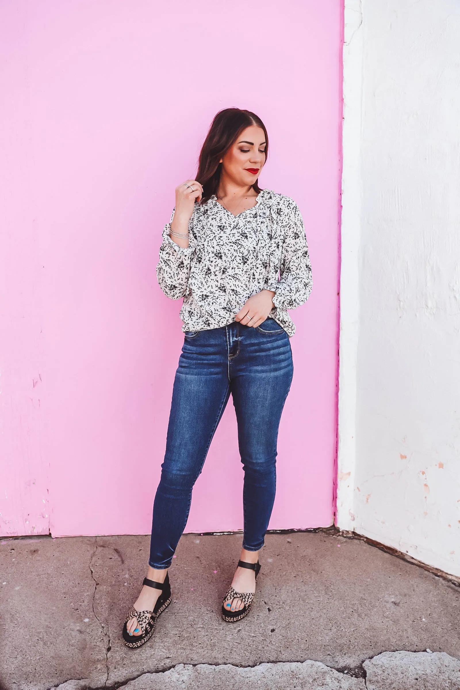 Beth Floral Top