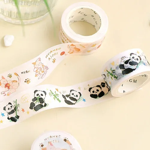 BGM Foil Stamping Cat & Ball of Yarn Masking Tape