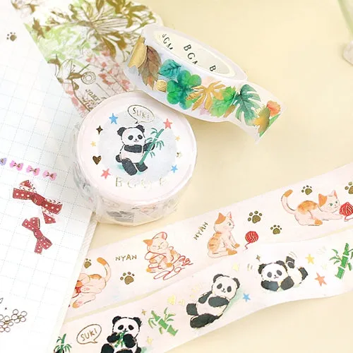 BGM Foil Stamping Cat & Ball of Yarn Masking Tape