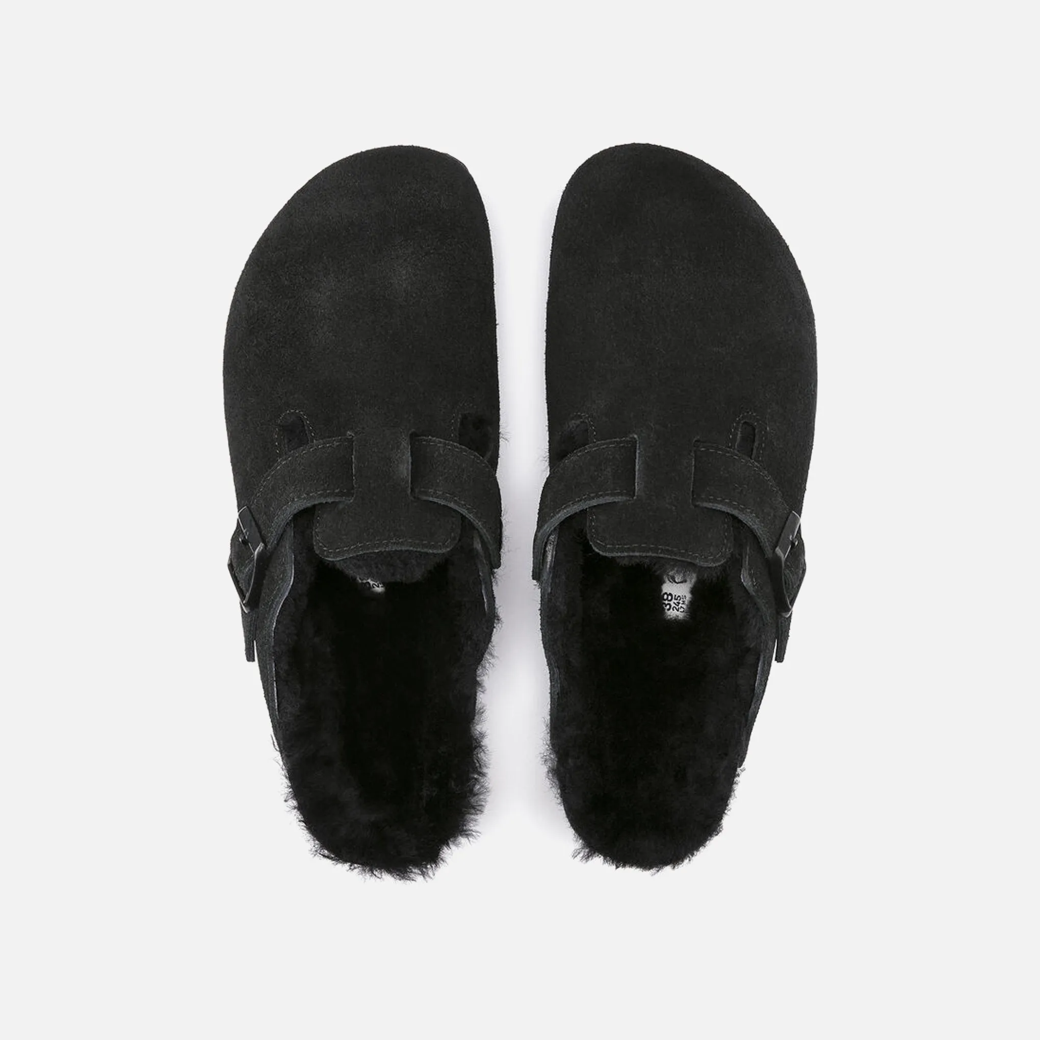 Boston Shearling Suede Leather - Black