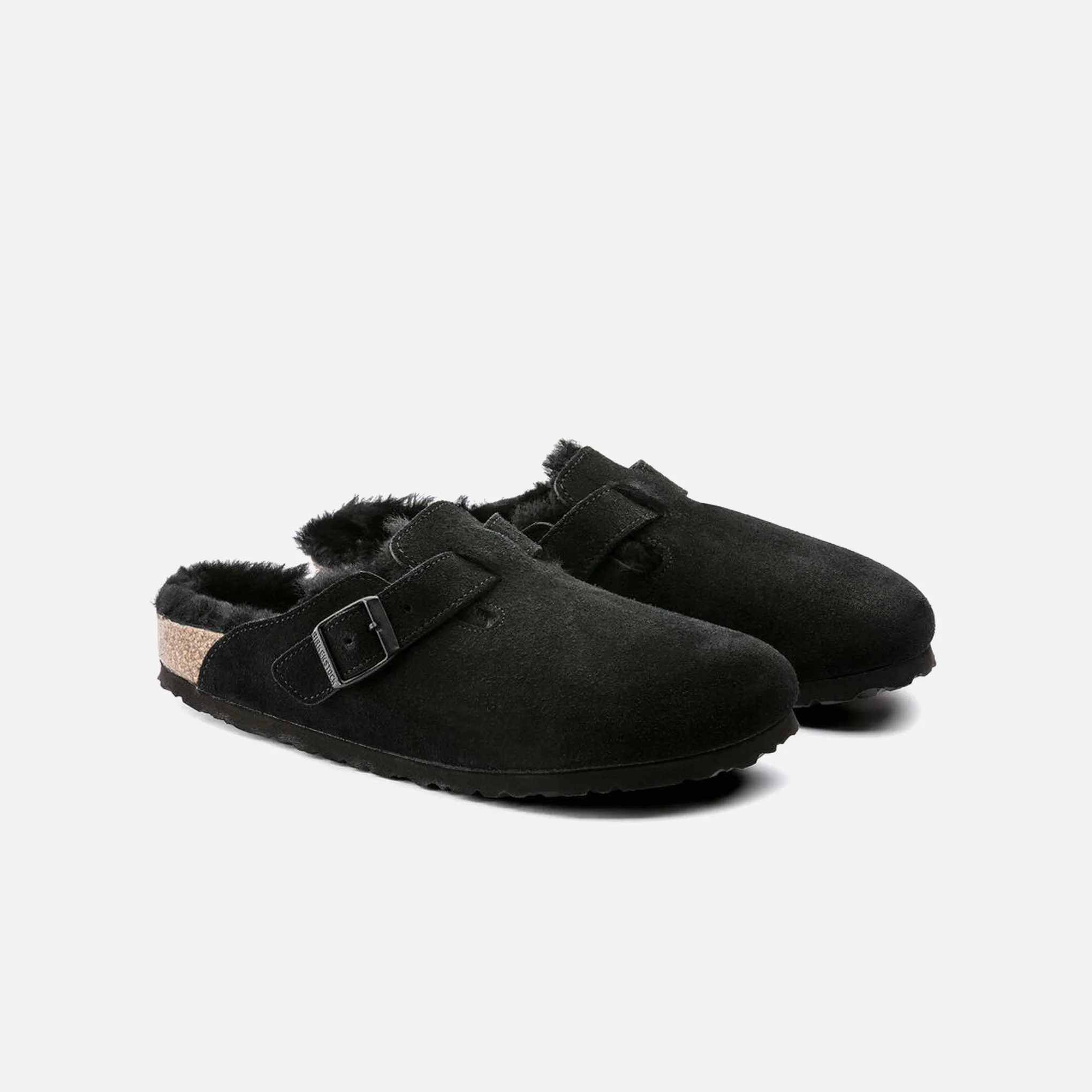 Boston Shearling Suede Leather - Black