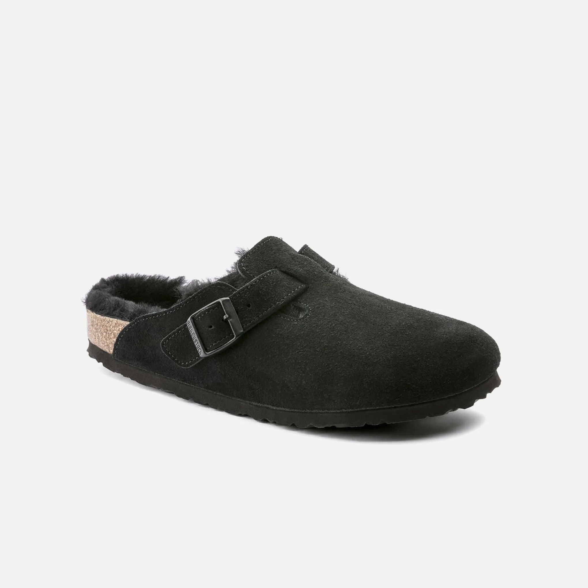 Boston Shearling Suede Leather - Black