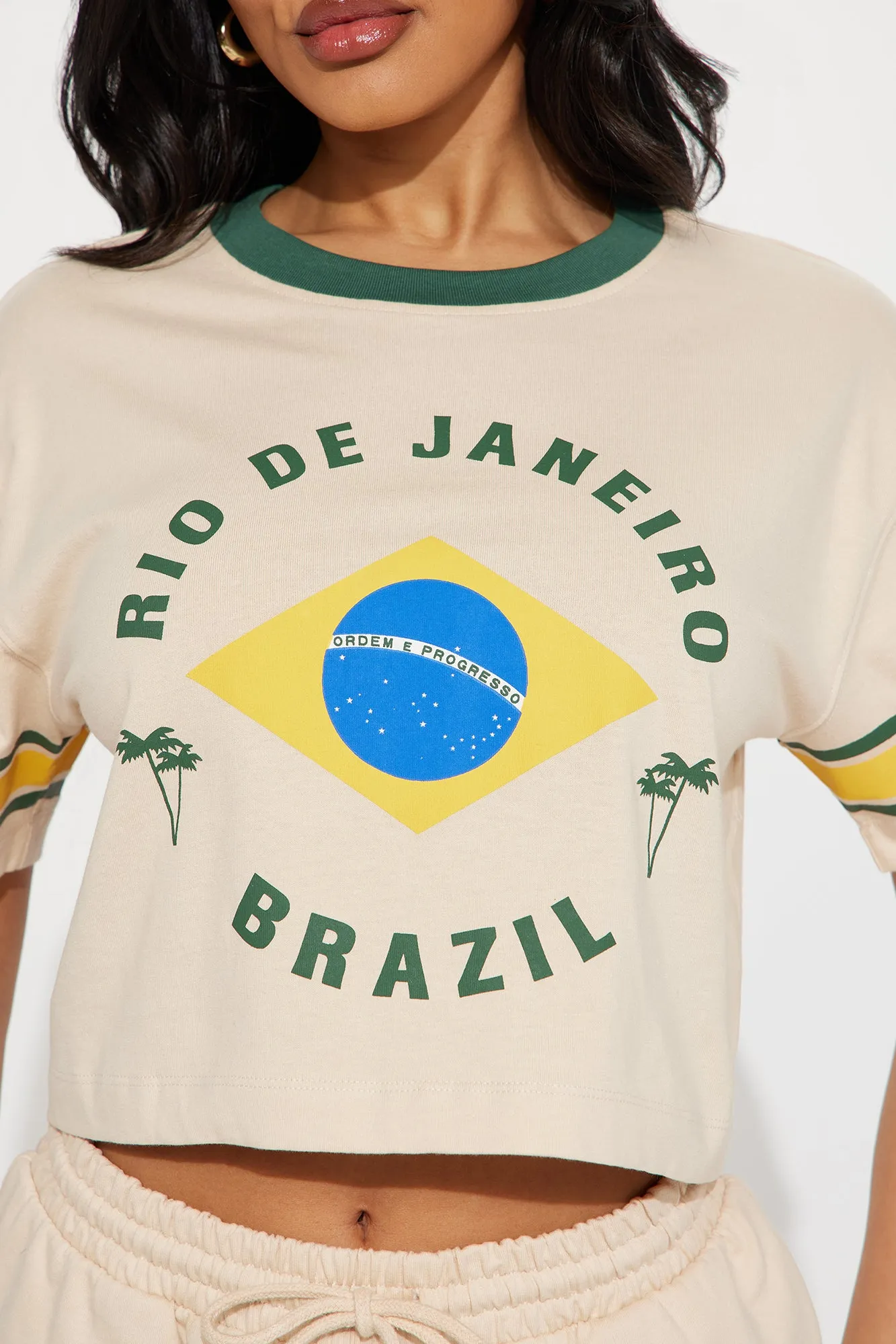 Brazil Vibes Short Set - Taupe/combo