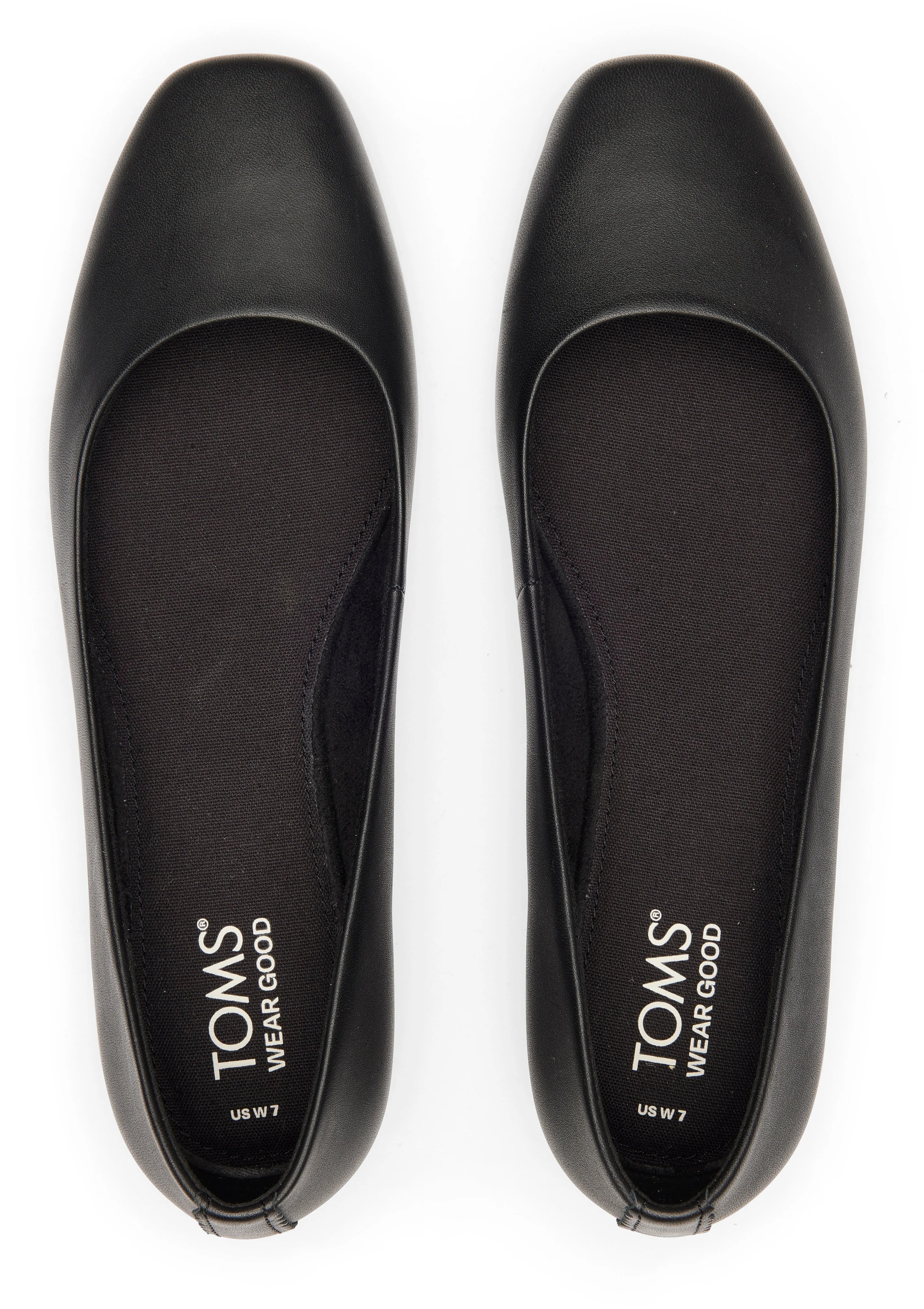 Briella Ballet Flat - Black Leather