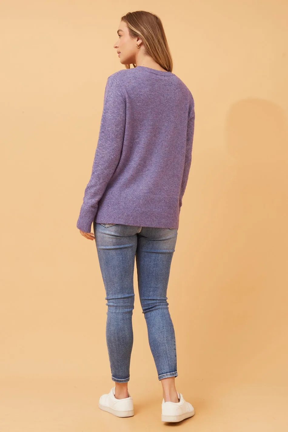 BRIONY HI LOW KNIT JUMPER