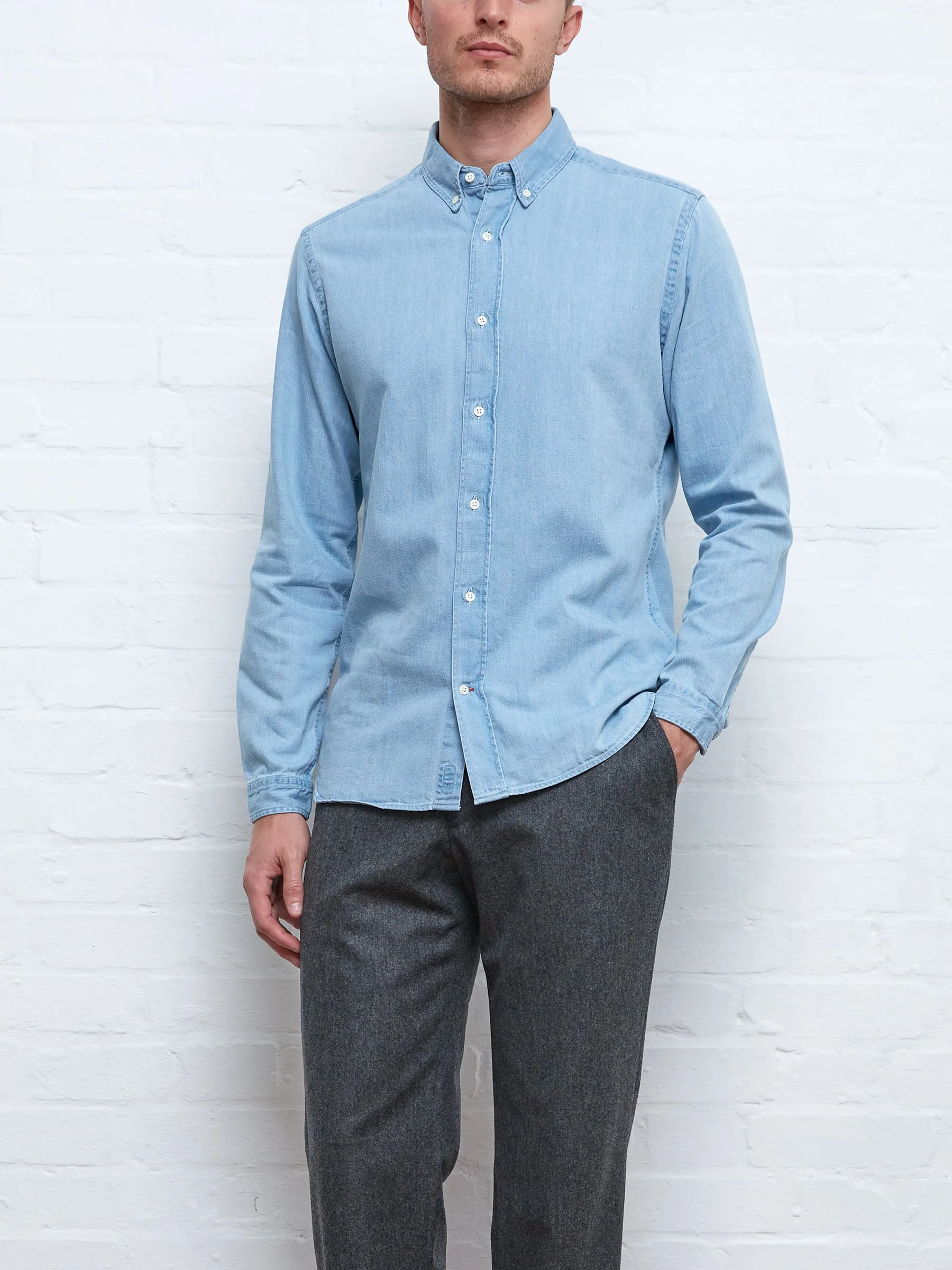 Brook Shirt Mullins Denim Indigo Light