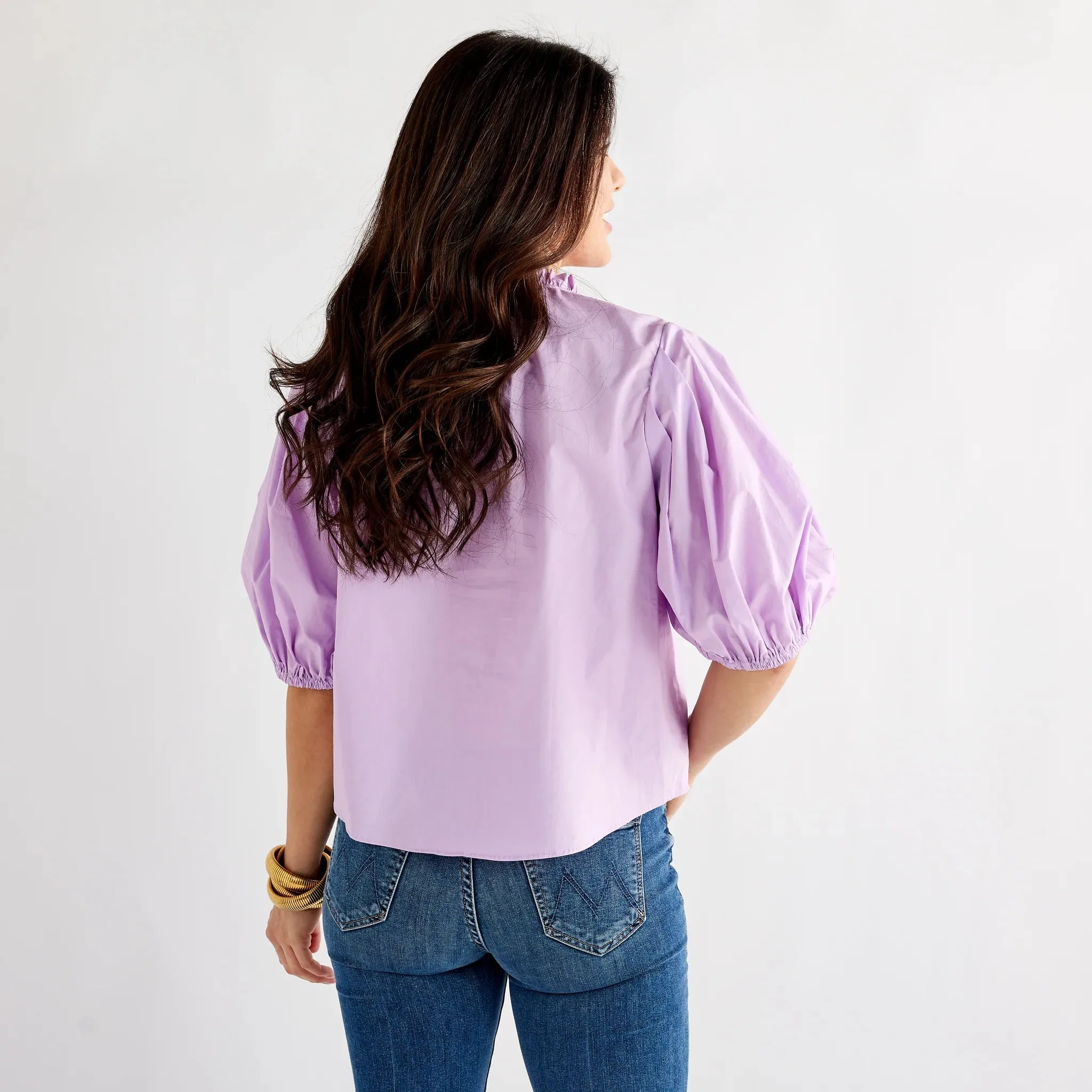 Caryn Lawn Anna Top - Lavender