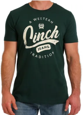 Cinch Mens T Shirt 'A Western Tradition' - Green