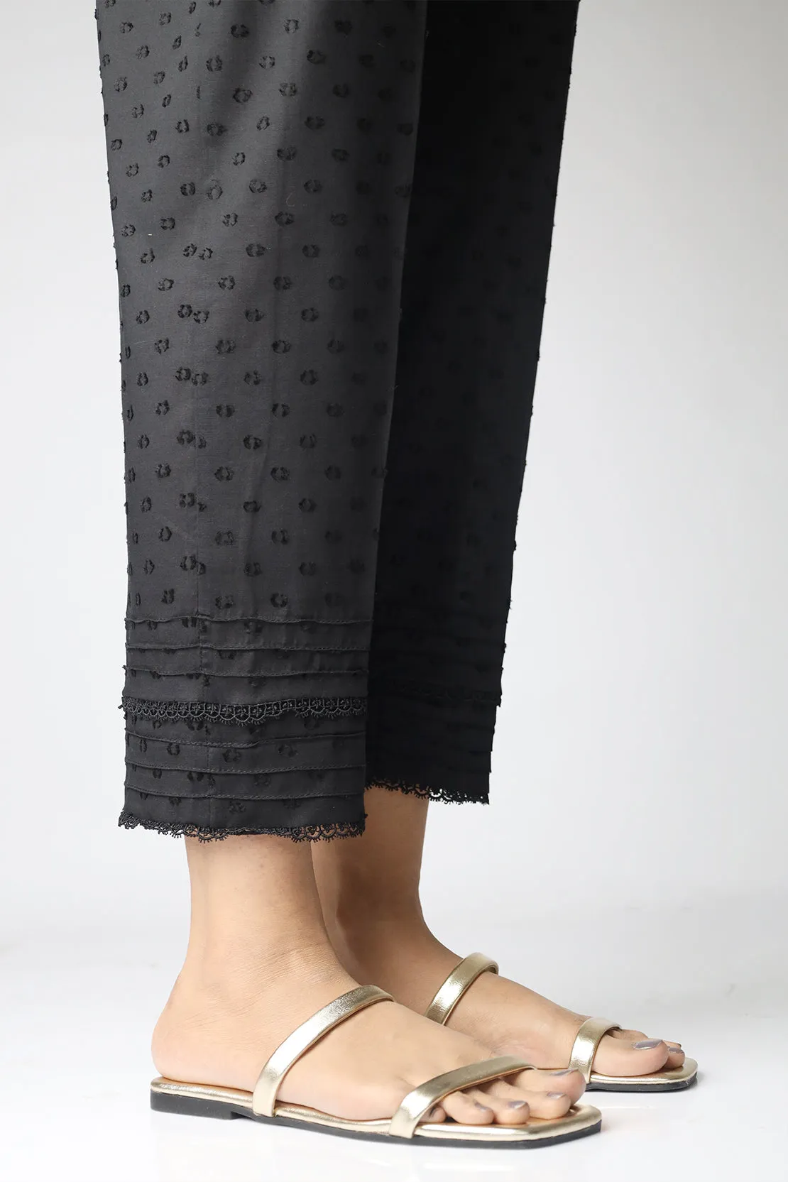 Cotton Jacquard Pants