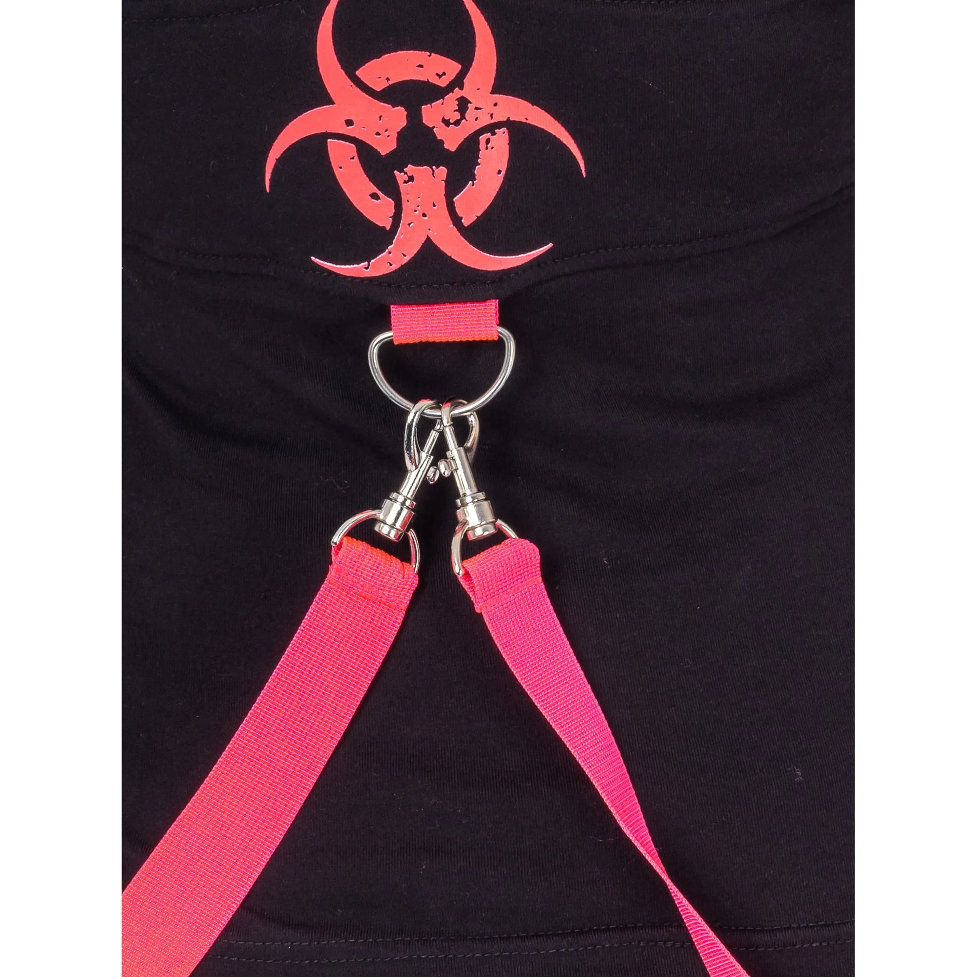 DANGER ZONE TOP - BLACK/PINK