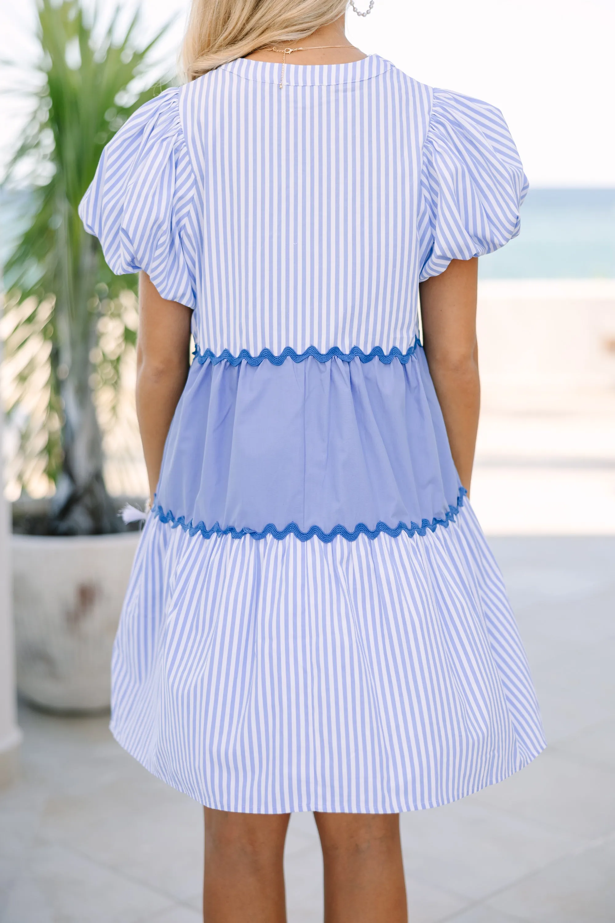 Day Dreamer Blue Striped Dress