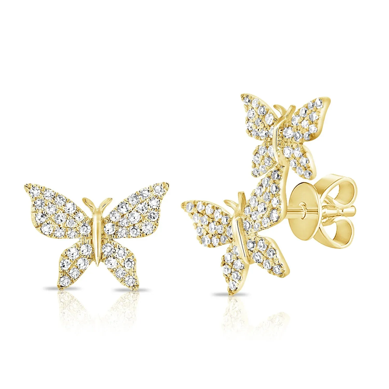 Diamond Butterfly Earring