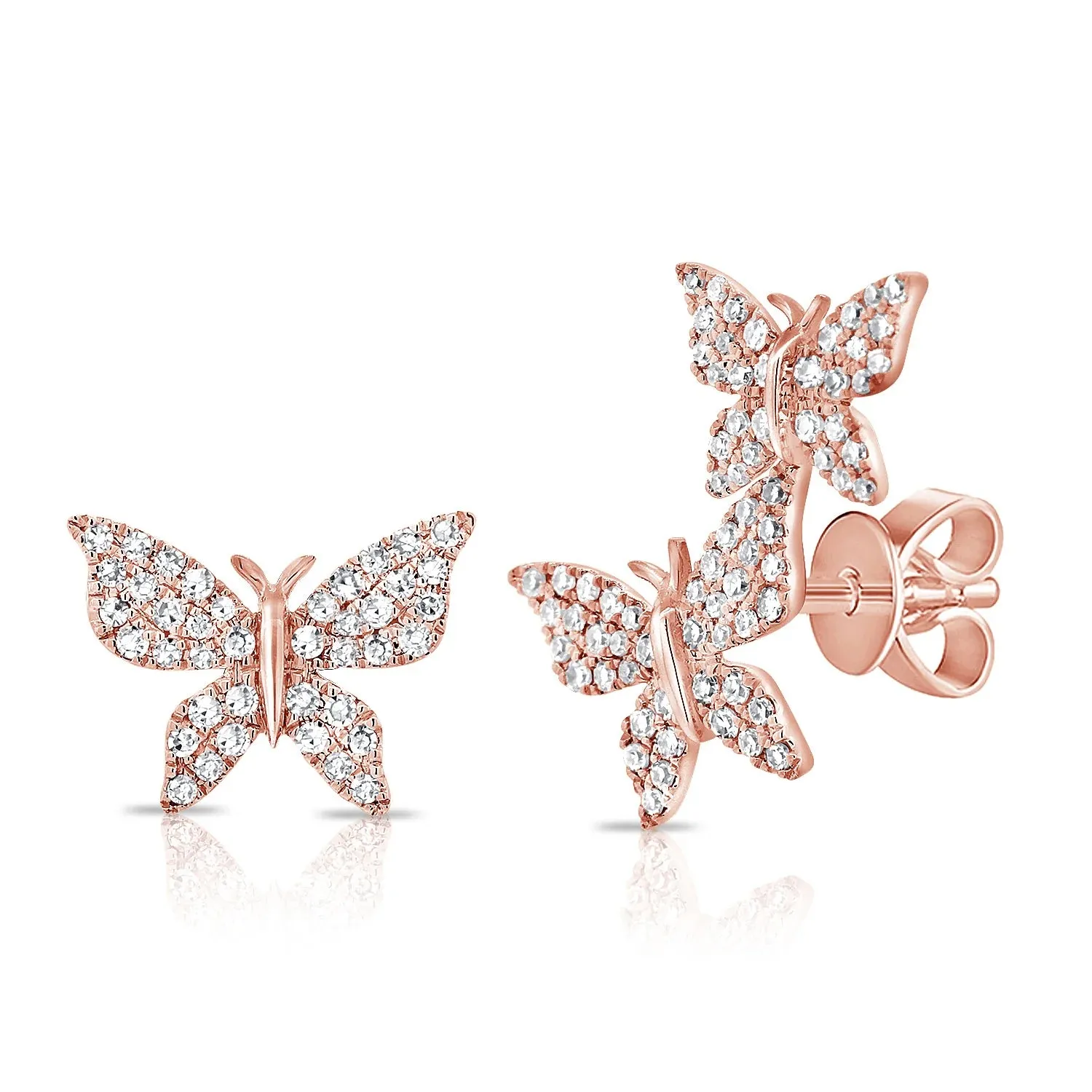 Diamond Butterfly Earring