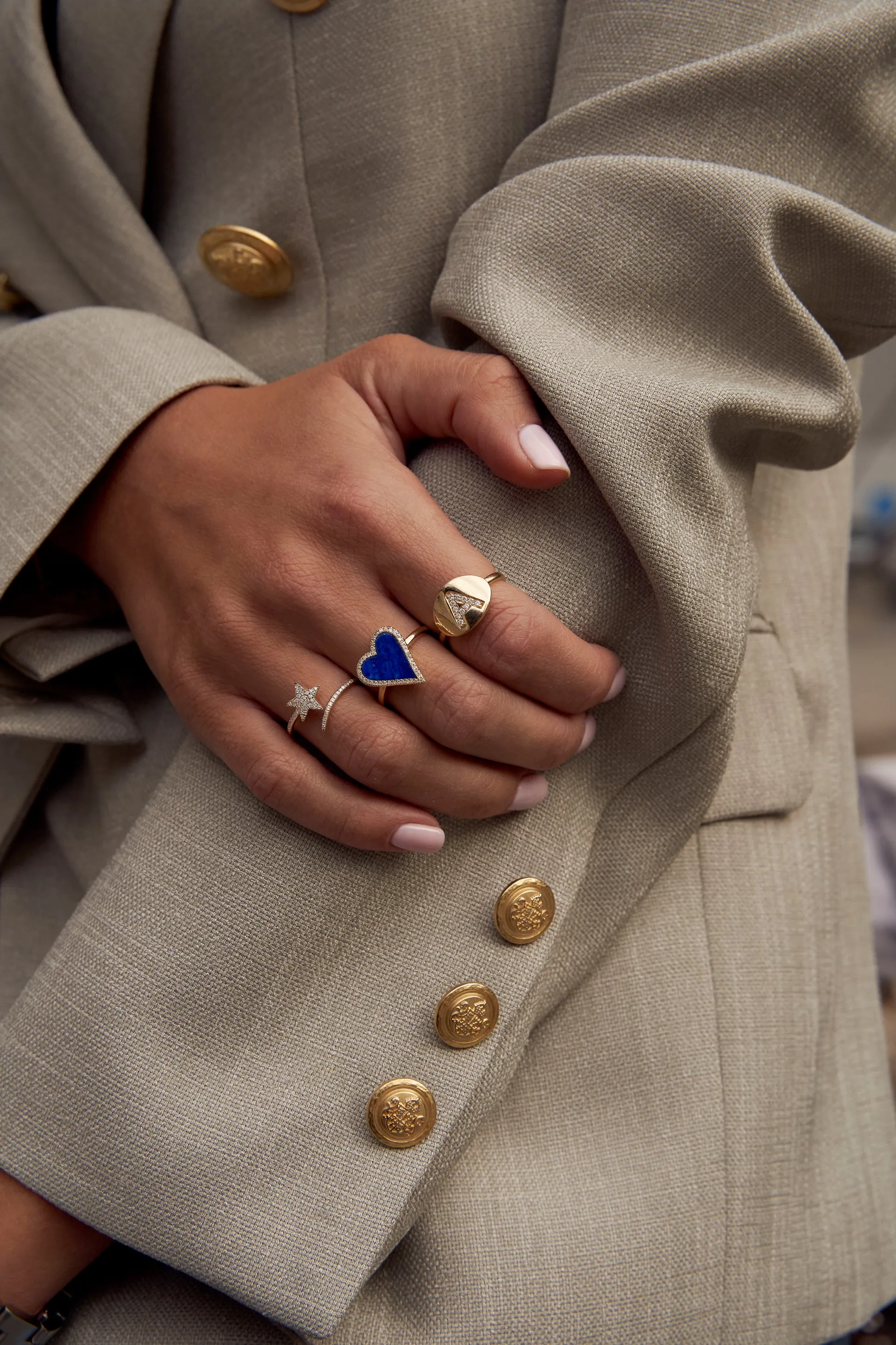 Diamond Shooting Star Ring