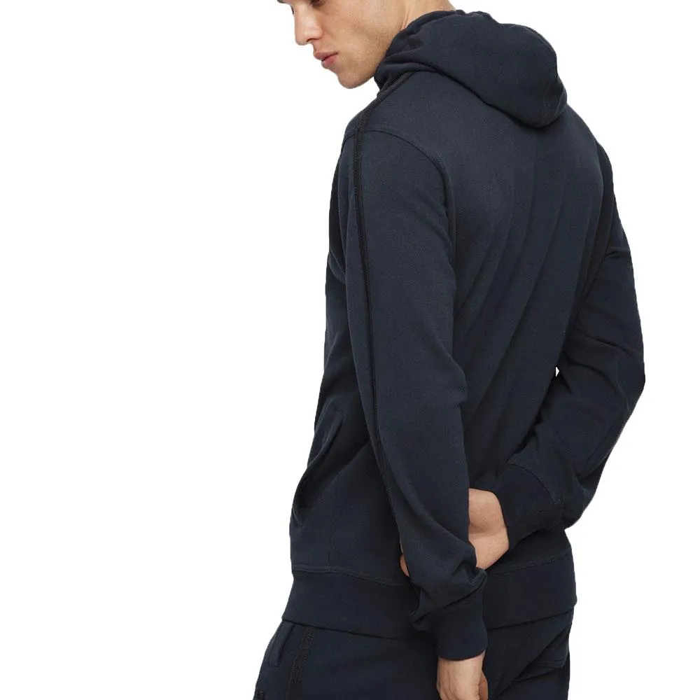 Diesel Brandon - Z Logo Lounge Hooded Zip Sweat - Navy