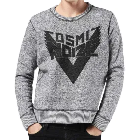 Diesel S-Real Crewneck Alpaca Wool Sweatshirt - Grey