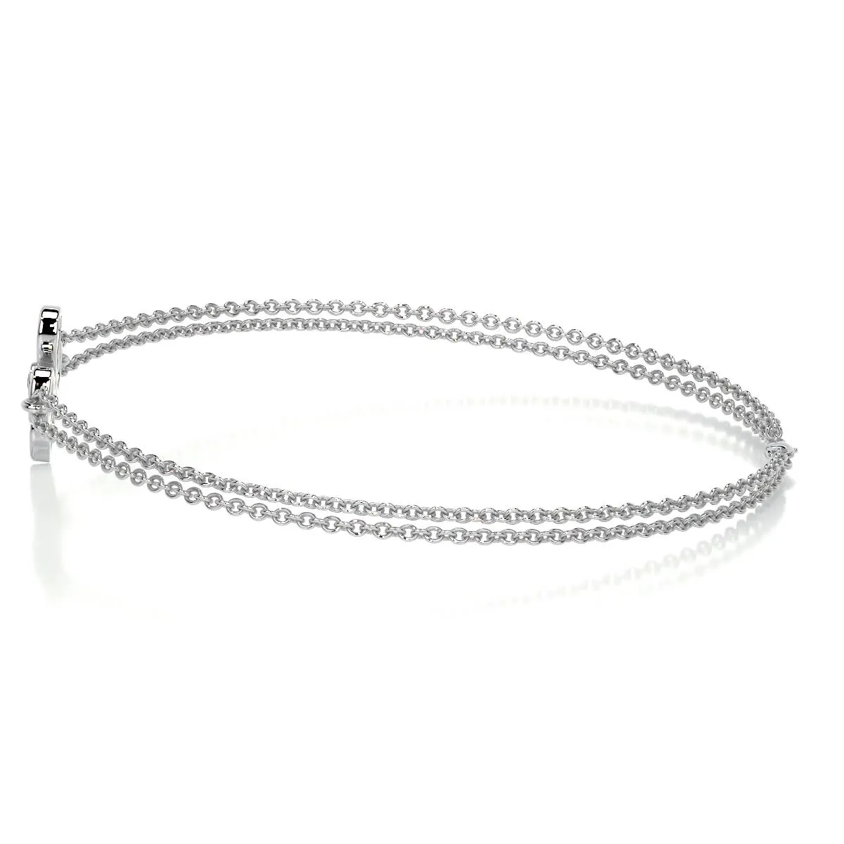 Dolores Lab Grown Diamonds Bracelet   (0.02 Carat) -14K White Gold