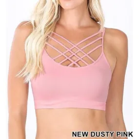 Dusty Pink Strappy Bralette