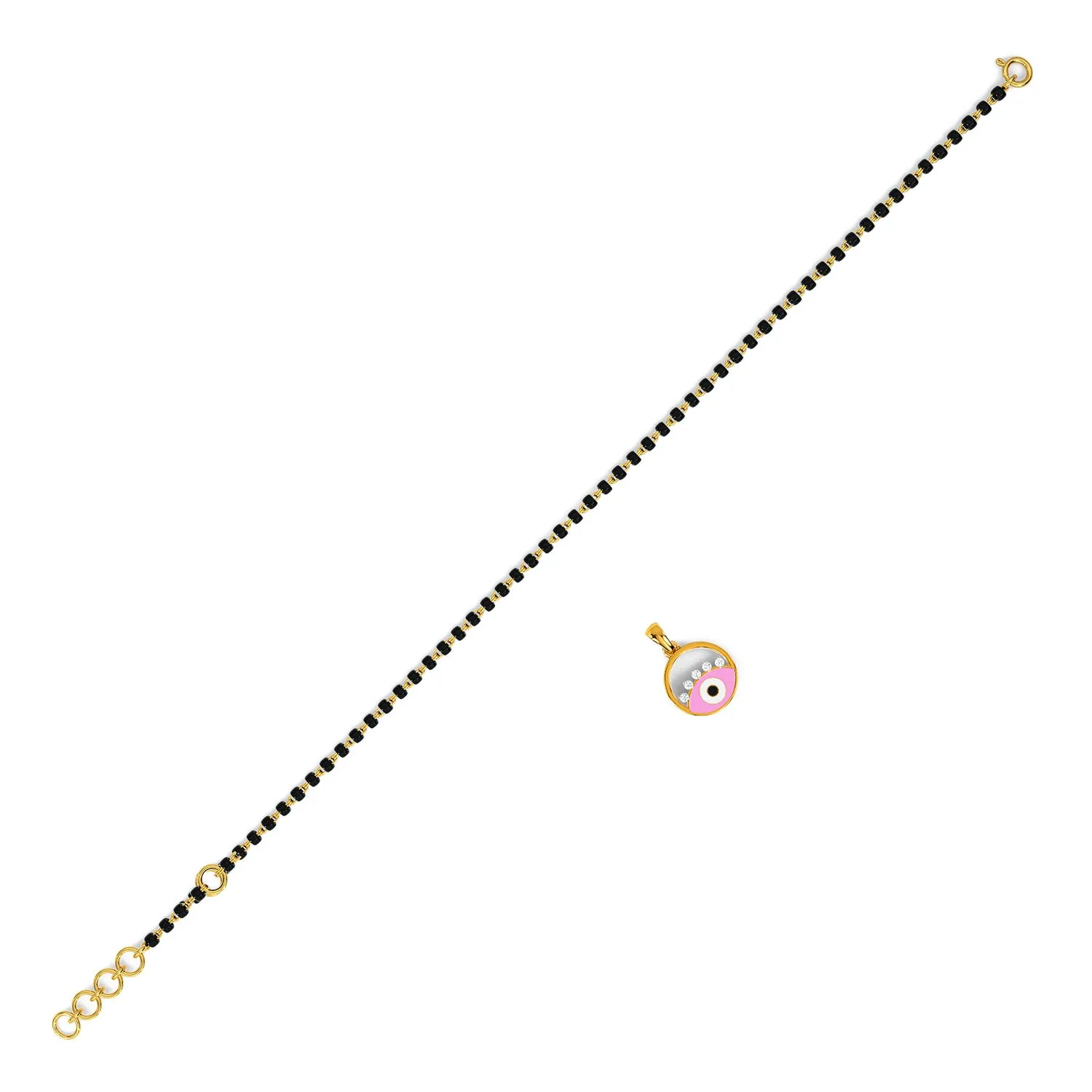 Ecrin Evil Eye Detachable Mangalsutra Bracelet