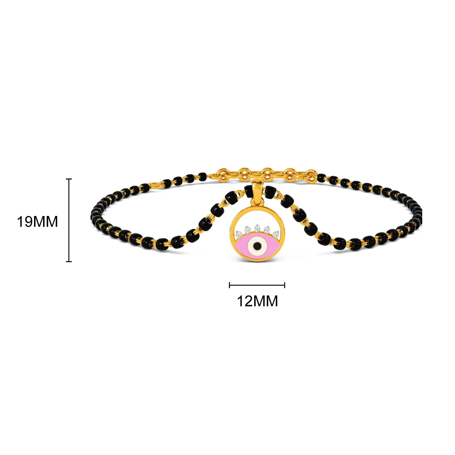 Ecrin Evil Eye Detachable Mangalsutra Bracelet