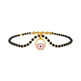 Ecrin Evil Eye Detachable Mangalsutra Bracelet