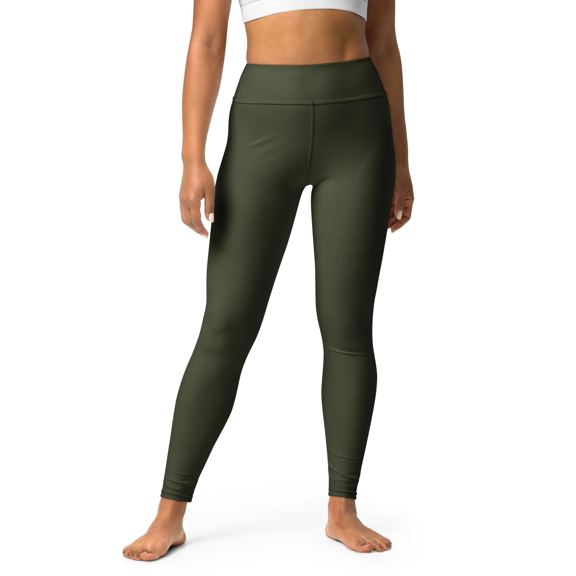 ELEVATED ESSENTIALS, BOOTY BOOSTING HIGH WAISTBAND LEGGING OLIVE