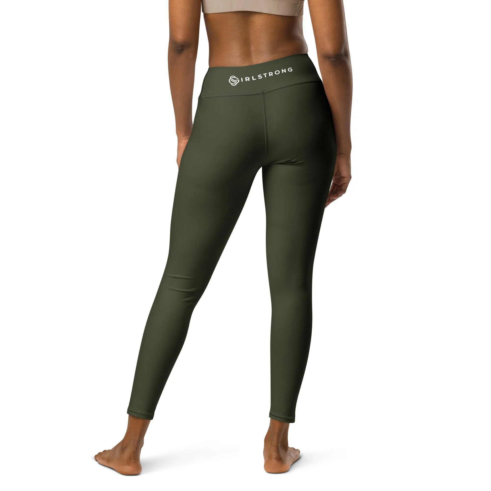 ELEVATED ESSENTIALS, BOOTY BOOSTING HIGH WAISTBAND LEGGING OLIVE