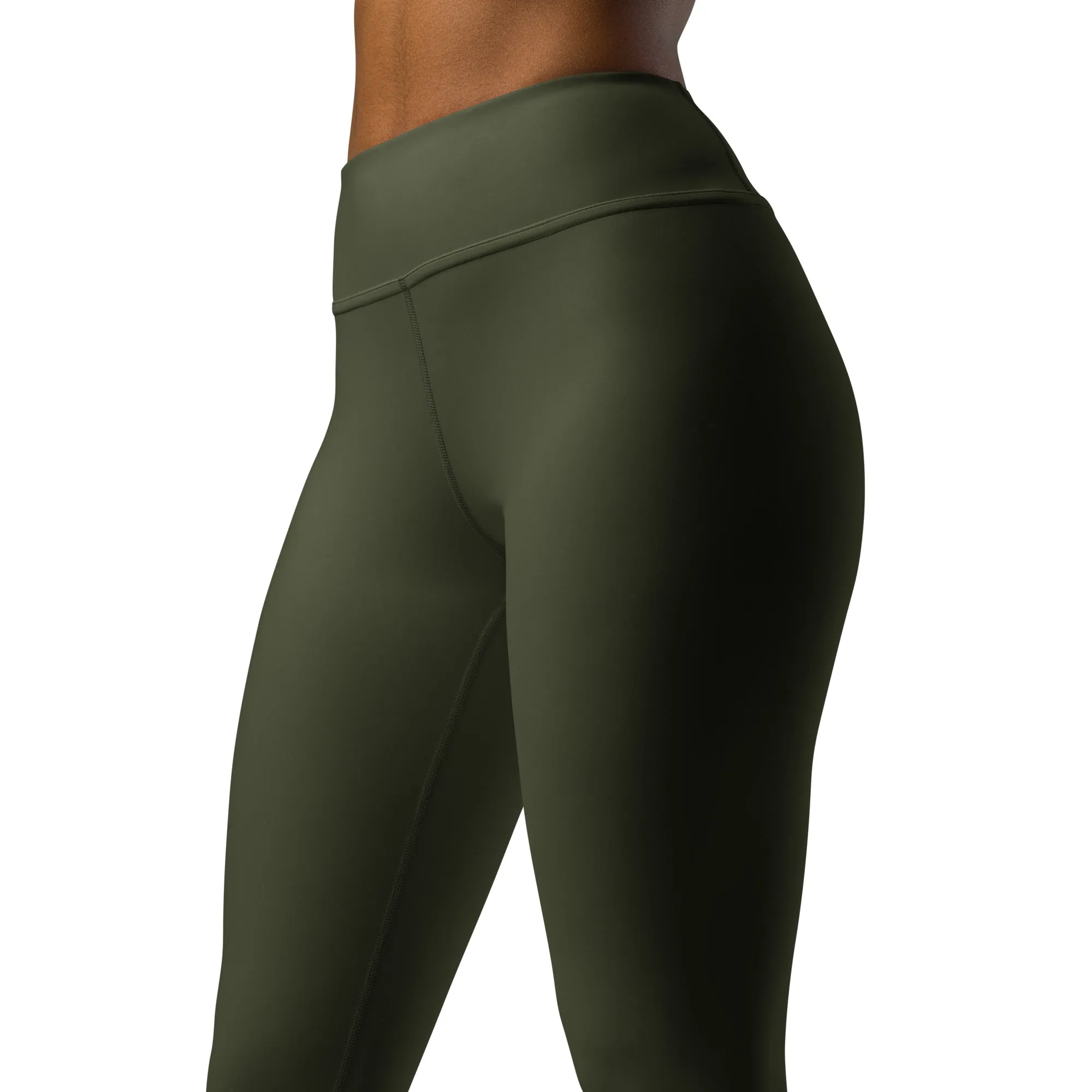 ELEVATED ESSENTIALS, BOOTY BOOSTING HIGH WAISTBAND LEGGING OLIVE