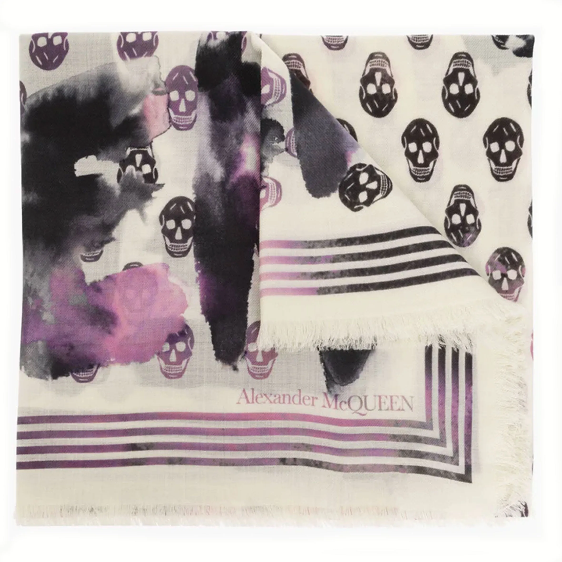 Exploded Graffiti Watercolour Wool Scarf