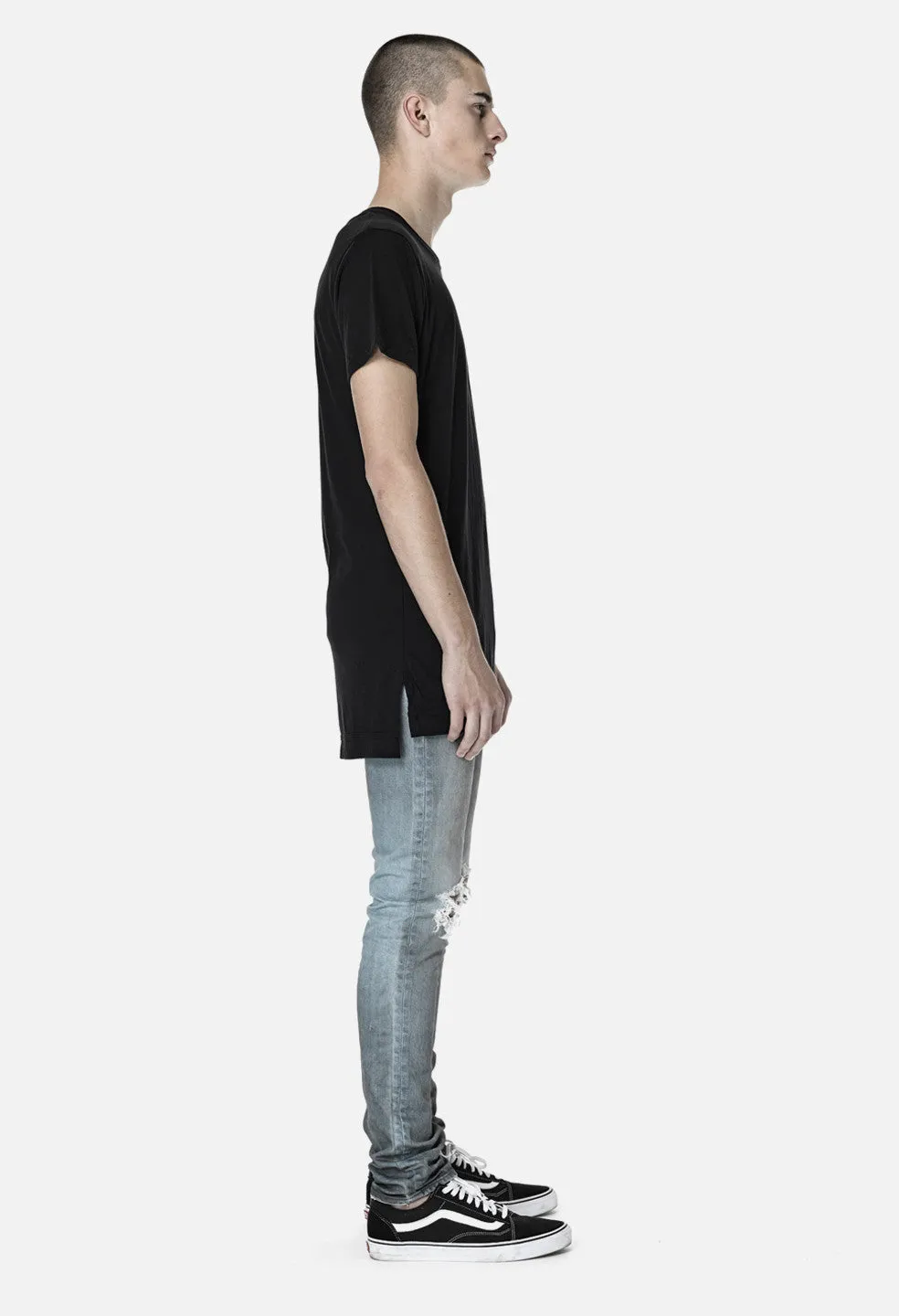 Extended Mercer Tee / Black