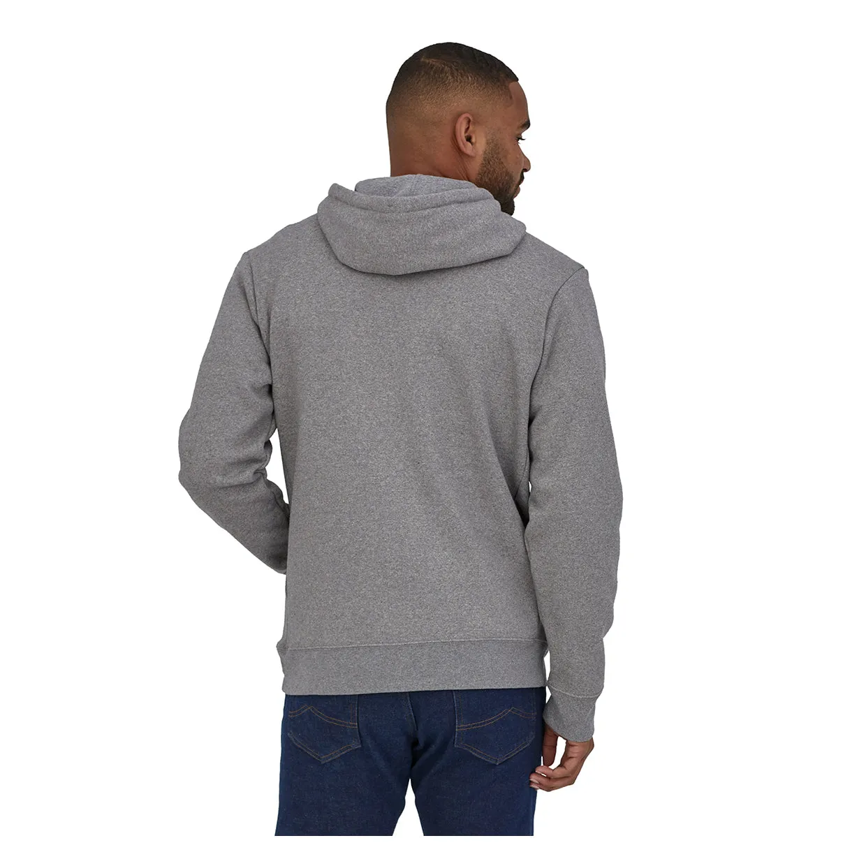 Felpa Uomo Patagonia P-6 Logo Uprisal Grigio