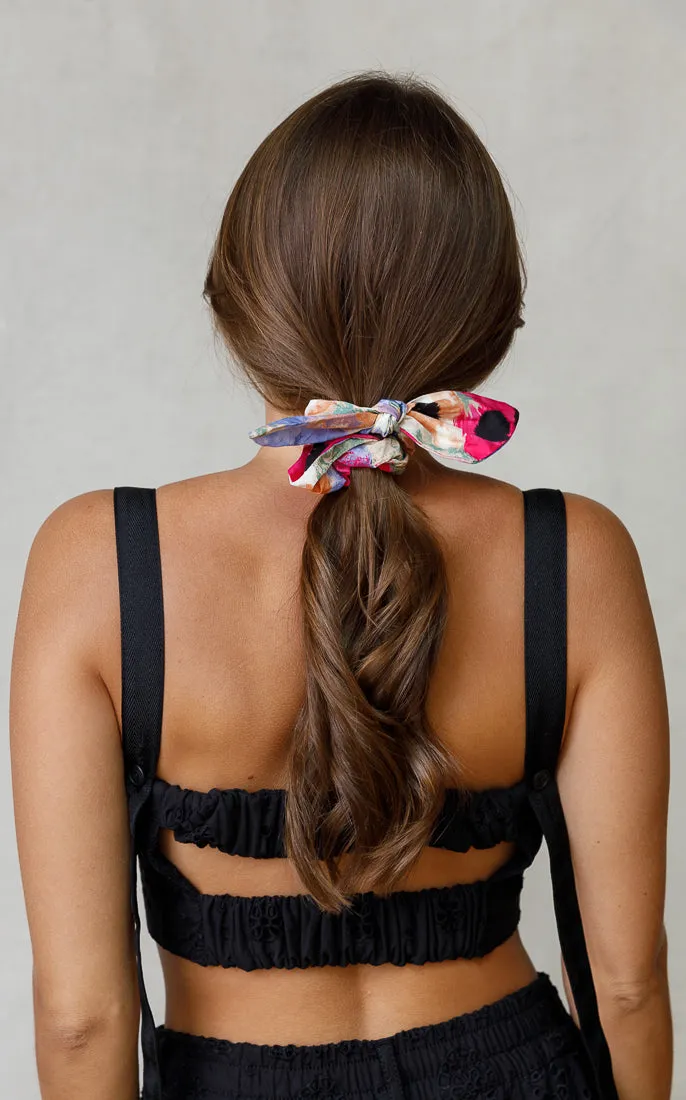 FLORAL COTTON SCRUNCHIES