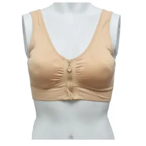 Front Open Zipper Blouse Bra