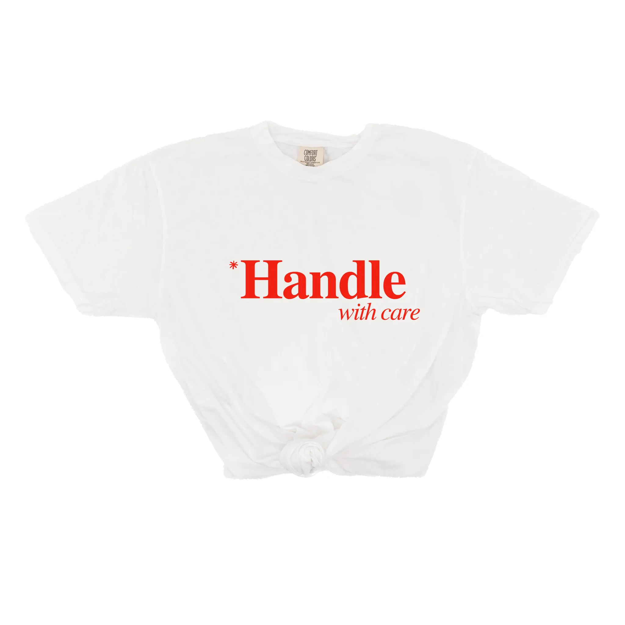 *Handle With Care - Tee (Vintage White, Short Sleeve)